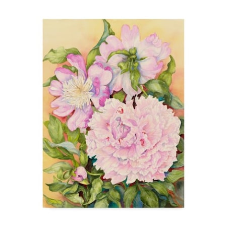 Joanne Porter 'Spring Peony' Canvas Art,35x47